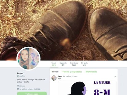 Imagen del perfil de Twitter de Laura Luelmo.