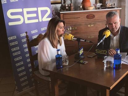 En vídeo, Susana Díaz, presidenta en funciones de la Junta de Andalucía, durante una entrevista con la SER este lunes.