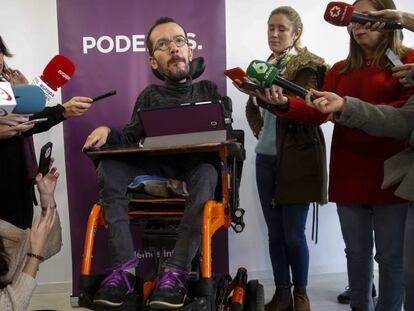 Pablo Echenique, secretario de Organización de Podemos. En vídeo, Echenique rectifica en el programa 'La Frontera'.