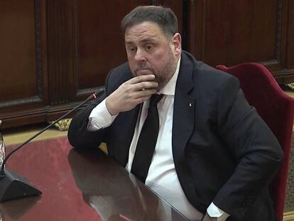 Oriol Junqueras, este jueves en su declaración ante el Tribunal Supremo. En vídeo, las frases del exvicepresidente de la Generalitat.