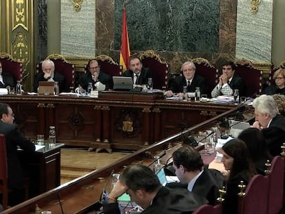 Declaración de Josep Rull, en el Tribunal Supremo. En vídeo, la protesta del el exconseller de Territori a la fiscal Consuelo Madrigal.