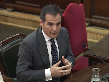 José Antonio Nieto, exsecretario de Estado de Seguridad, durante su declaración en el juicio del 'procés'.