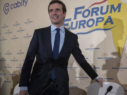 El líder del PP, Pablo Casado.