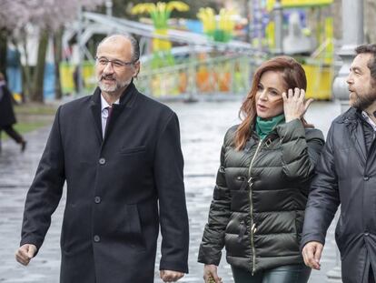 Silvia Clemete en un acto de Ciudadanos antes de las primarias. En vídeo, declaraciones del secretario general de Ciudadanos, José Manuel Villegas.