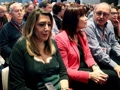 La dirigente socialista Susana Díaz, en una imagen del pasado fin de semana. / En vídeo, las declaraciones de Juan Cornejo.