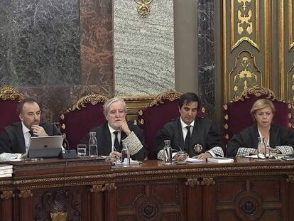 Imagen tomada durante el juicio del 'procés' en el Tribunal Supremo. En vídeo, Puigdemont buscó en China financiación para la DUI.