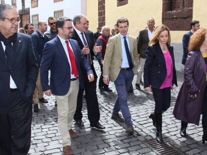 Visita de Pablo Casado a la Laguna.