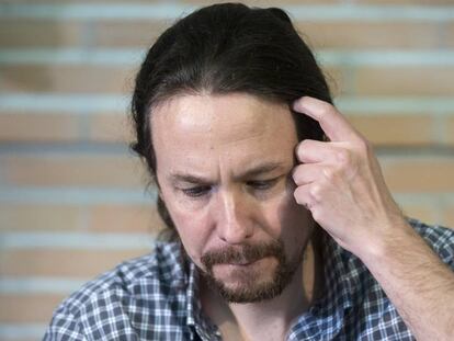El secretario general de Podemos, Pablo Iglesias, en un acto de precampaña en Málaga. En vídeo, el inicio de la campaña de Unidas Podemos.