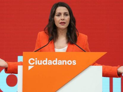 Inés Arrimadas, portavoz de la ejecutiva de Cs.