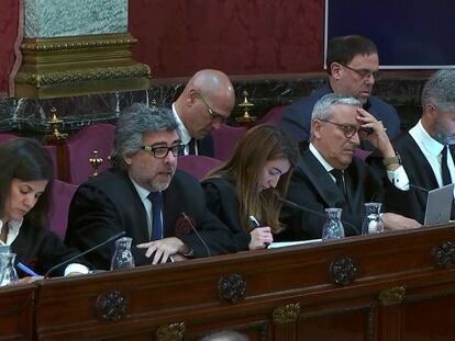 Las defensas de los líderes independentistas, este martes, en el juicio del 'procés'. En vídeo, testimonios de los votantes del 1-O.