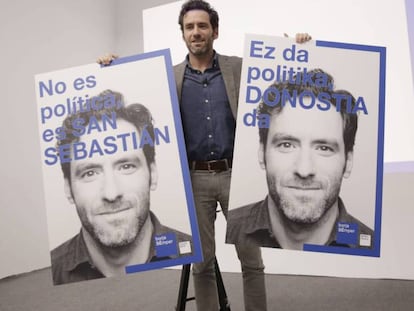 FOTO: Borja Sémper, en la presentación de su candidatura a la alcaldía de San Sebastián. / VÍDEO: Campaña de Sémper para las elecciones municipales.