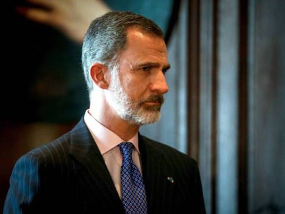 En foto: Felipe VI, en una imagen tomada este martes en Nápoles. En vídeo: declaraciones del Rey.