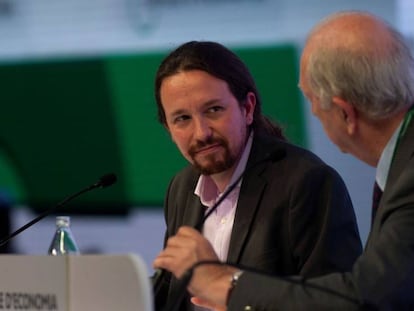 Pablo Iglesias en el Círculo de Economía de Sitges. En vídeo, Ramón Espinar carga contra el secretario general de Podemos.