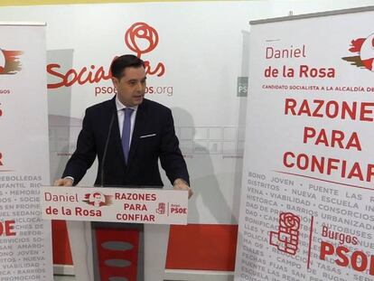 El nuevo alcalde de Burgos, el socialista Daniel de la Rosa.