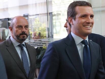 El presidente del PP, Pablo Casado.