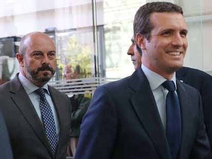 El presidente del PP, Pablo Casado.