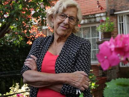 Manuela Carmena, el pasado viernes en su casa de Madrid.