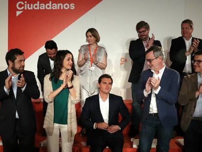 Albert Rivera preside el Consejo General de Ciudadanos, este lunes en Madrid. En vídeo, intervención de Albert Rivera en el consejo general.