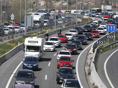 Un tramo de la A-3, a su paso por Madrid.