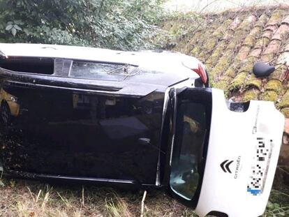 Una accidente de tráfico en Siero (Asturias) el pasado agosto. En vídeo, Fernando Grande-Marlaska, ministro del Interior en funciones, comparece ante los medios.