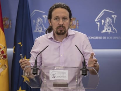 Pablo Iglesias, tras su reunión con el Rey. En vídeo, Iglesias, a su llegada a Zarzuela.