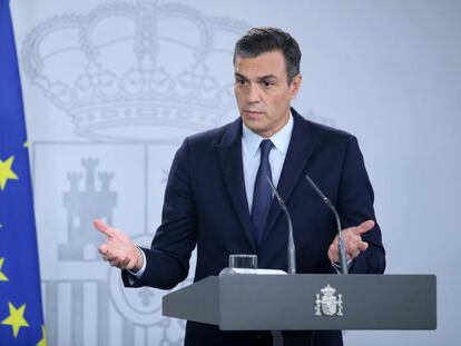 El presidente del Gobierno en funciones, Pedro Sánchez, el pasado lunes en Madrid. En vídeo, declaraciones de Sánchez en 'Hoy por hoy' de la cadena SER, este martes.