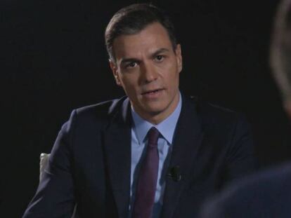 El presidente en funciones del Gobierno, durante una entrevista. En vídeo, Pedro Sánchez habla sobre la desaceleración económica.
