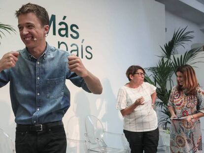 Íñigo Errejón, durante la presentación del programa de Más País, este viernes en Madrid. En vídeo, Errejón presenta algunas de las medidas de su programa.