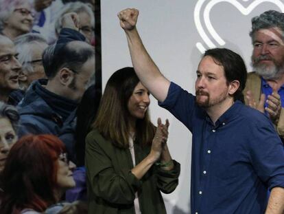 Pablo Iglesias, en la presentación del programa electoral para el 10-N, ayer en Madrid. En vídeo, declaraciones de Iglesias.
