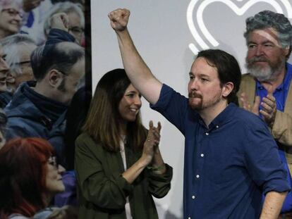 Pablo Iglesias, en la presentación del programa electoral para el 10-N, ayer en Madrid. En vídeo, declaraciones de Iglesias.