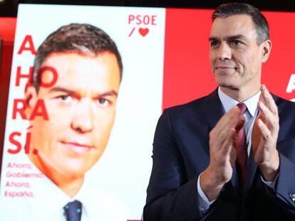 Pedro Sánchez, en un acto del PSOE. En vídeo, el presidente del Gobierno en funciones valora los resultados del CIS durante un acto en Palencia.