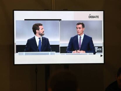Una imagen del debate electoral el pasado lunes.