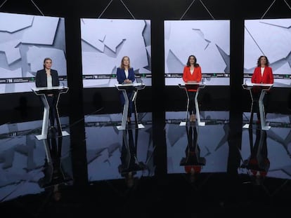 Las representantes de los partidos, antes del debate. En vídeo, los mejores momentos.