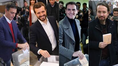 The main candidates and their statements (audio in Spanish).
