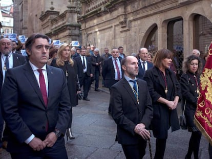 Gonzalo Pérez Jácome, a la izquierda, el pasado 11 de noviembre. En vídeo, algunas de las declaraciones polémicas del regidor.