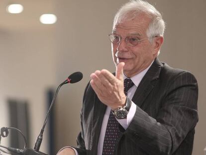 El ministro de Asuntos Exteriores en funciones, Josep Borrell, el 8 de noviembre. En vídeo, declaraciones de Borrell.