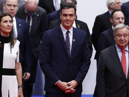 El presidente de Gobierno en funciones, Pedro Sánchez, en la inauguración de la Cumbre del Clima. En vídeo, declaraciones de Sánchez.