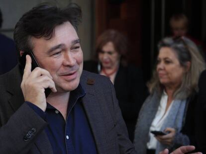 Foto: Álvaro García
El diputado de Teruel Existe, Tomás Guitarte, tras la primera votación en el Congreso el pasado domingo. En vídeo, Guitarte señala desde la tribuna del Congreso las presiones que asegura haber recibido.