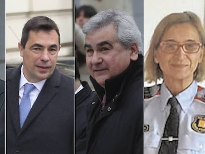 Josep Lluís Trapero, Pere Soler, César Puig y Teresa Laplana. En vídeo, los siete momentos clave de Trapero en el 'procés.