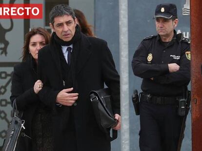 Josep Lluís Trapero, este lunes, a su llegada a la sede de la Audiencia Nacional de San Fernando de Henares. En vídeo, retransmisión en directo del juicio a partir de las 10.00.
