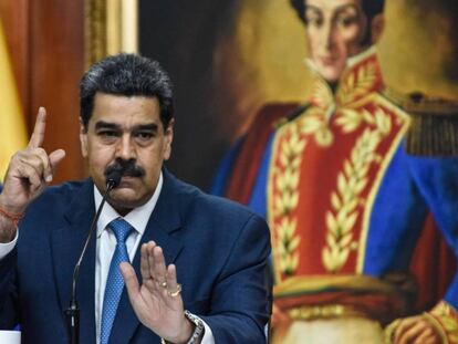 El presidente de Venezuela, Nicolás Maduro, este viernes. En el video, la conferencia de prensa.
