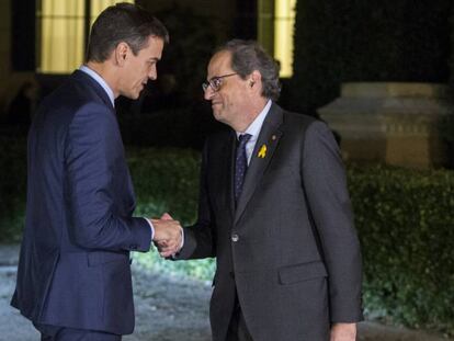Pedro Sánchez, presidente del Gobierno, y Quim Torra, de la Generalitat, en una foto de archivo. En vídeo, el análisis de Lluís Orriols.