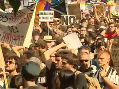 El 15-M peregrina a Bruselas