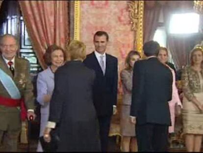 Reducido besamanos en La Zarzuela