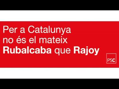 El PSC rescata cuñas del PP críticas con Cataluña para su precampaña electoral