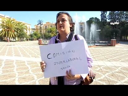 Miriam Ollero, miembro del 15-M y empleada municipal.