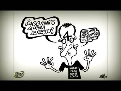 Forges explica cómo dibuja a Zapatero, Rajoy y Rubalcaba