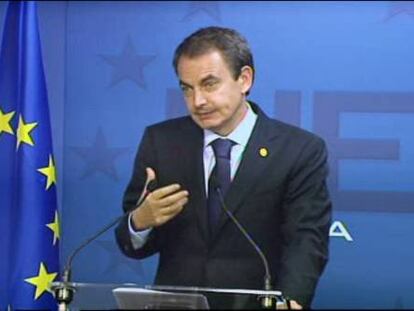 Zapatero pide una “posición equilibrada” para el BCE en su despedida de la UE