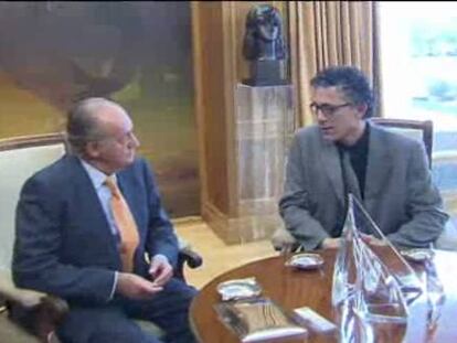 Amaiur: “Coincidimos con su majestad en lograr una paz duradera y justa”