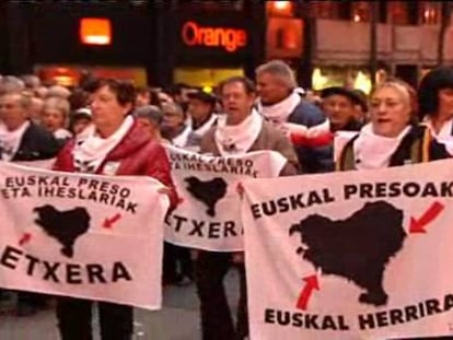 Miles de personas marchan en Bilbao en "defensa de los derechos de los presos"
